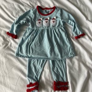 Baby Striped Santa Outfit